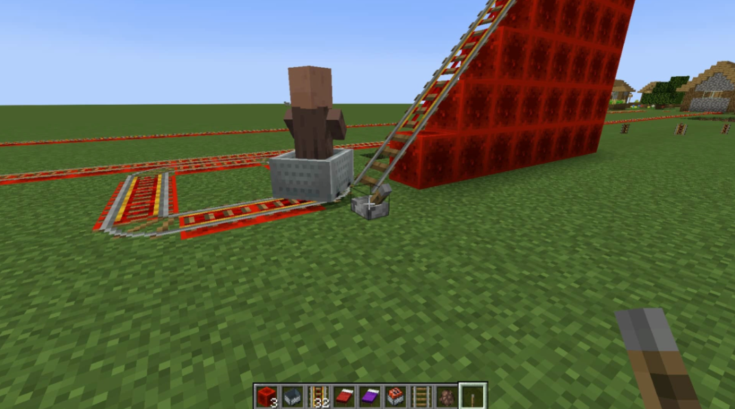 我的世界怎么让村民跟着自己走