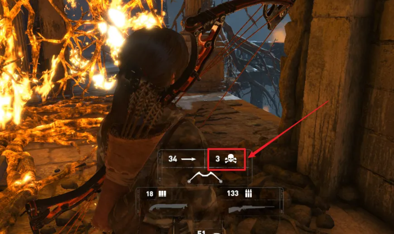 古墓丽影弓箭怎么换成毒箭