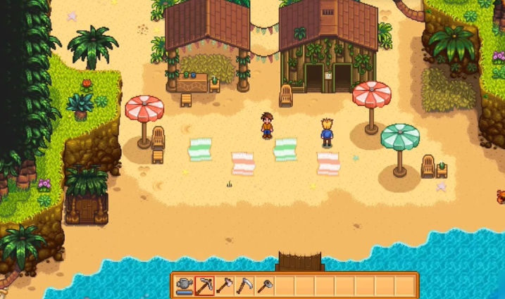 星露谷物语姜岛怎么去海湾