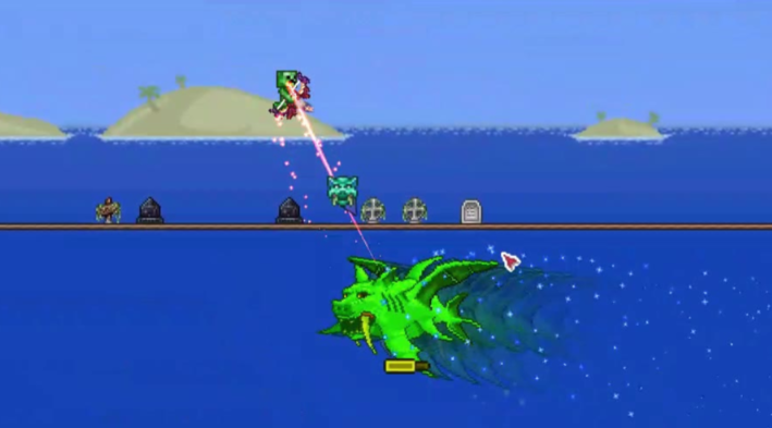 泰拉瑞亚钓猪鲨用什么鱼竿