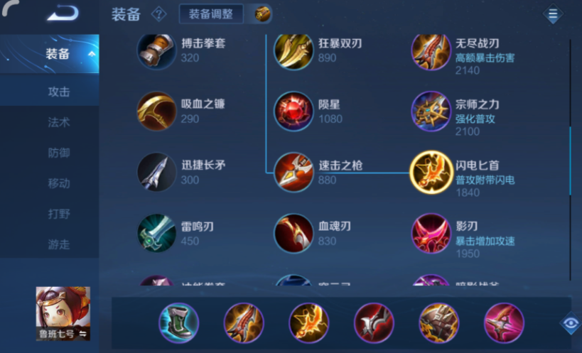 王者荣耀鲁班最强出装有哪些